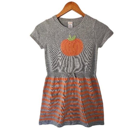 Gymboree Girls 10 "Happy Harvest" Pumpkin Sweater Dress NWT Fall Thanksgiving - Picture 3 of 12